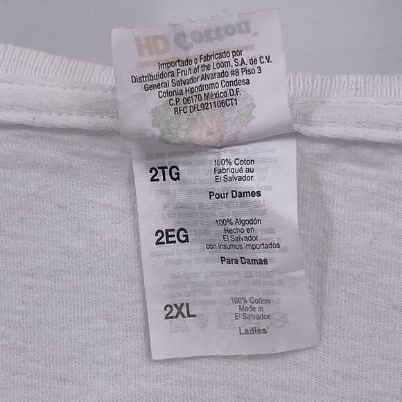 Fruit of the Loom Sz XXL PINK Beautiful Trauma 2018 World Tour White T Shirt - Picture 6 of 8